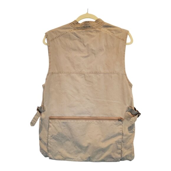LL BEAN SZ S Women's Vintage Khaki Cargo Fishing Hunting Vest Camping Hiking - Picture 7 of 13